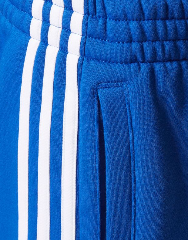 ADIDAS 3-Stripes Fleece Pants Blue - CF2633 - 2