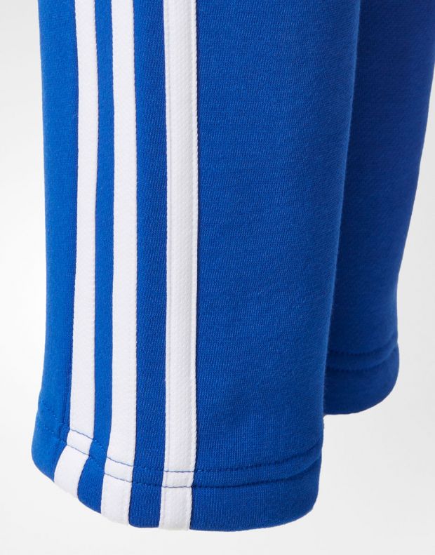 ADIDAS 3-Stripes Fleece Pants Blue - CF2633 - 3