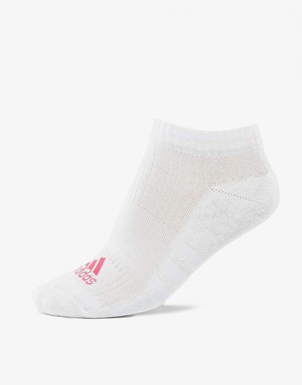 ADIDAS 3 Stripes Logo Socks 3 Pairs Pink - CF7344 - 3