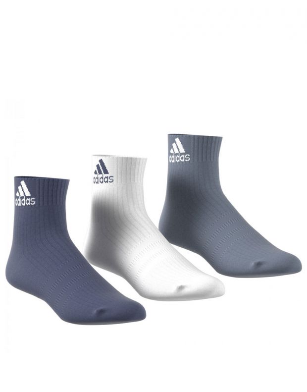 ADIDAS 3 Stripes Performance Ancle Socks 3 Pairs  - AH9872/navy - 2