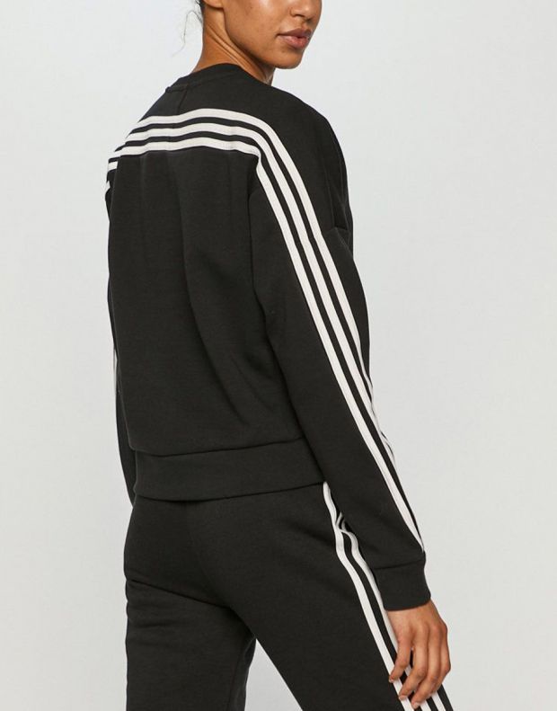 ADIDAS 3-Stripes Sweatshirt Black - GL0343 - 2