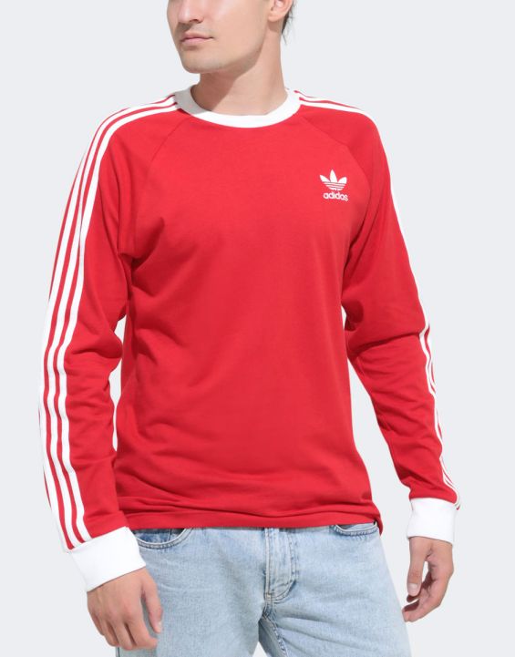 Adidas 3 stripes red clearance