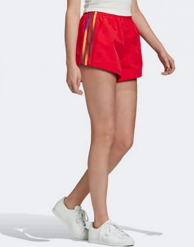 ADIDAS Adicolor 3D Trefoil Shorts Red - GJ7715 - 4
