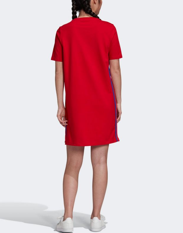 ADIDAS Adicolor 3D Trefoil Tee Dress Red - GD2267 - 2