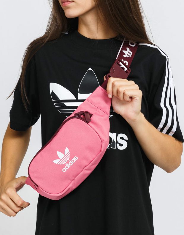 ADIDAS Adicolor Branded Webbing Waist Bag Pink - H35590 - 6