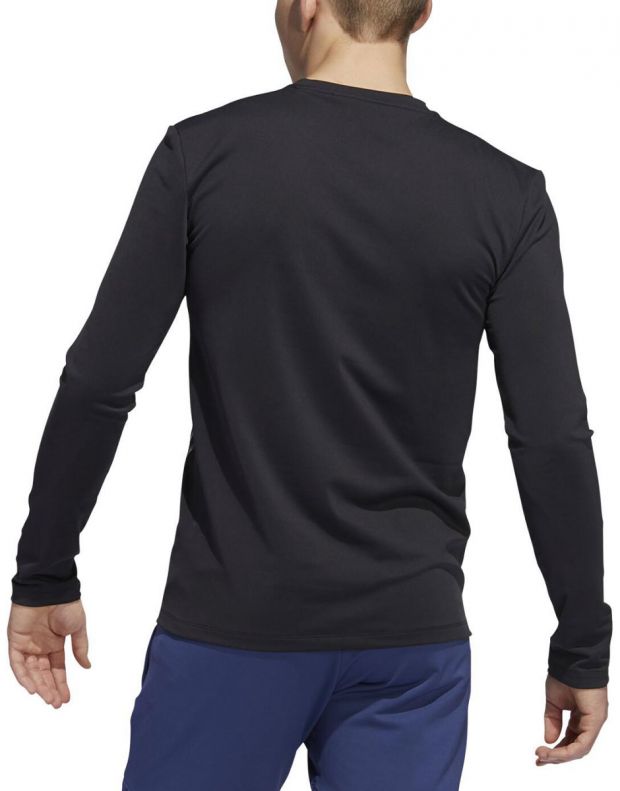 ADIDAS Aeroready 3-Stripe Long Sleeve Shirt Black - FS4270 - 2