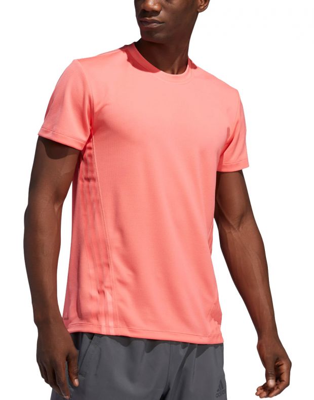 ADIDAS Aeroready 3-Stripes T-Shirt Pink - GG1756 - 1