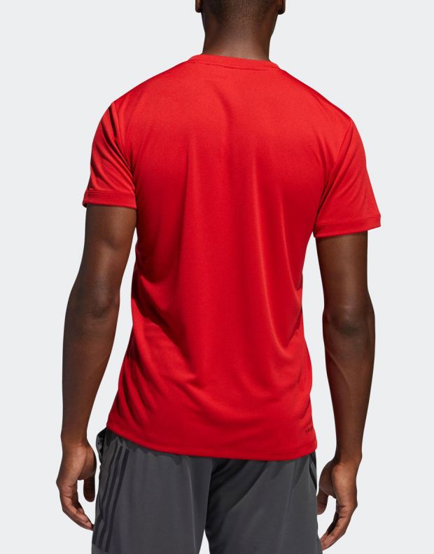 ADIDAS Aeroready 3-Stripes T-Shirt Red - FL4314 - 2