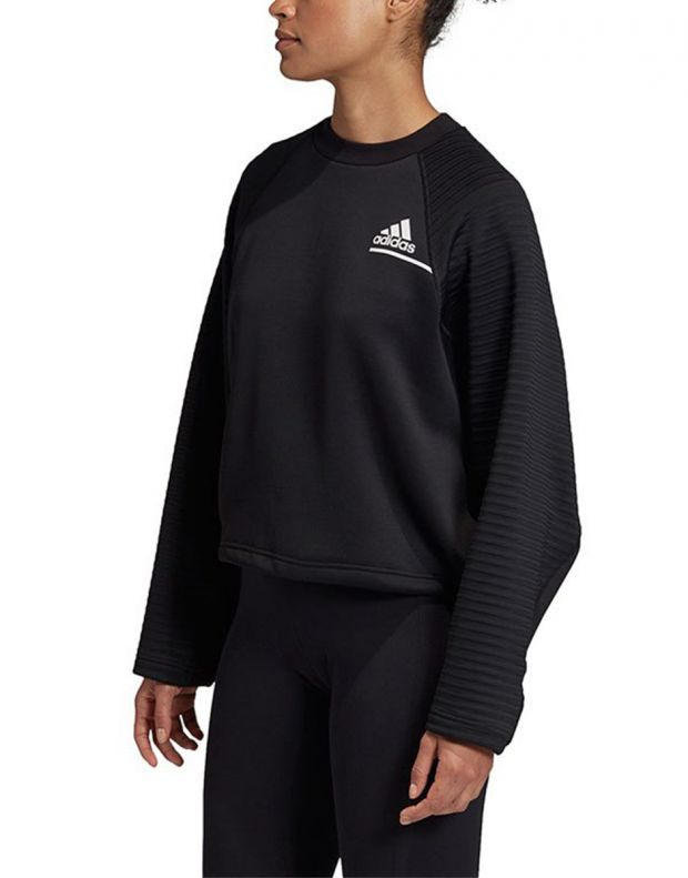 ADIDAS Athletics Crew Sweatshirt Black - FS2385 - 3