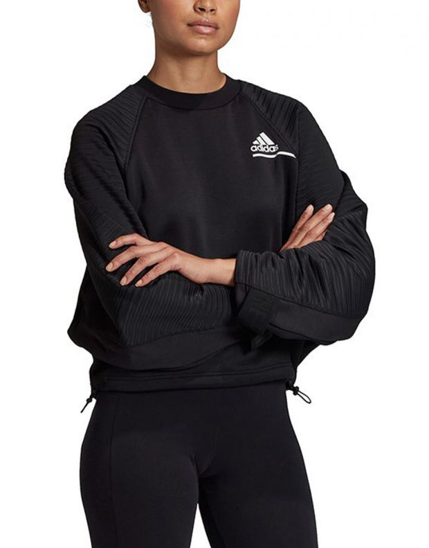 ADIDAS Athletics Crew Sweatshirt Black - FS2385 - 4