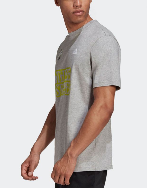 ADIDAS Athletics Graphic T-Shirt Grey - GE4652 - 3