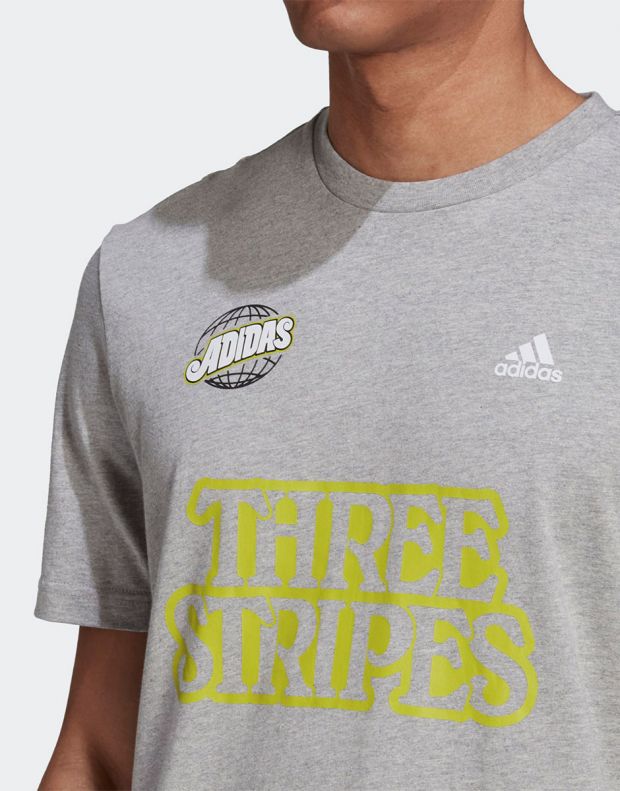 ADIDAS Athletics Graphic T-Shirt Grey - GE4652 - 5