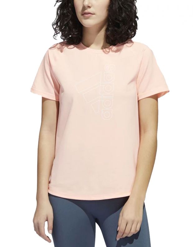 ADIDAS Badge of Sport Short Sleeve T-Shirt Pink - GK0401 - 1