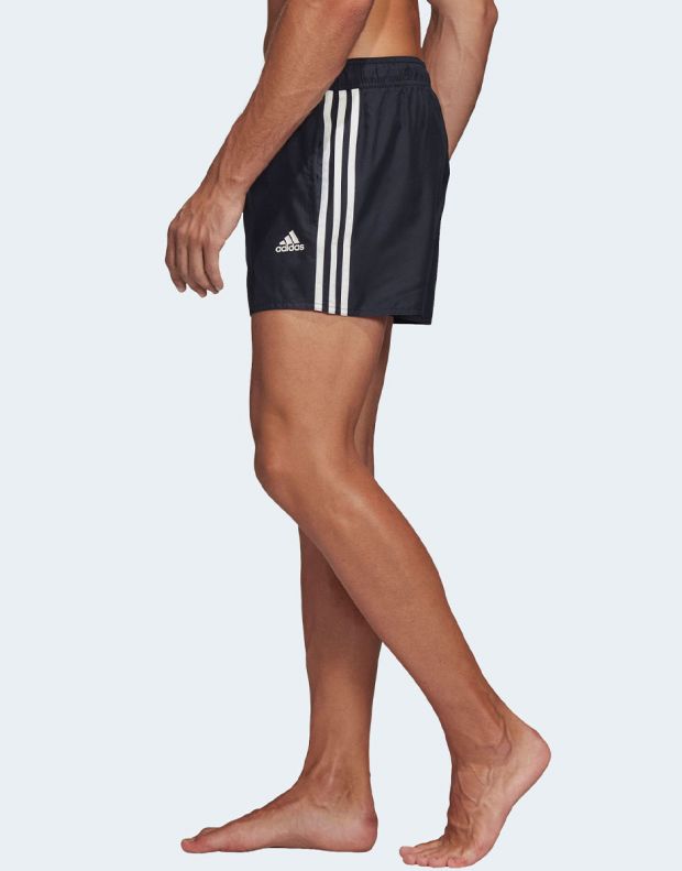 ADIDAS CLX 3-Stripes Swim Shorts Black - FJ3366 - 3