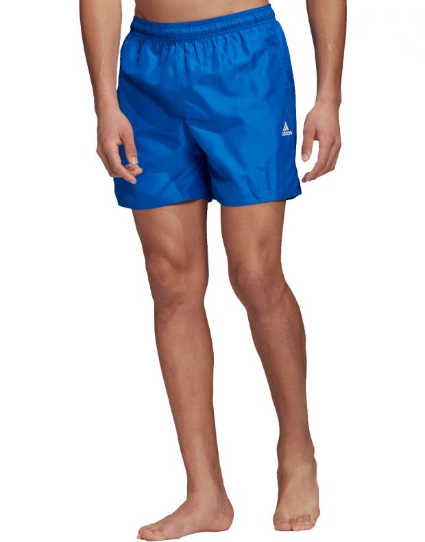 ADIDAS CLX Solid Swim Shorts Blue - FJ3382 - 1