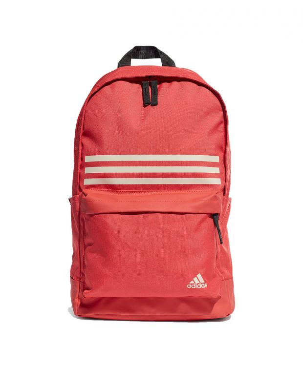 ADIDAS Classic 3 Stripes Pocket Backpack Red - FJ9262 - 1