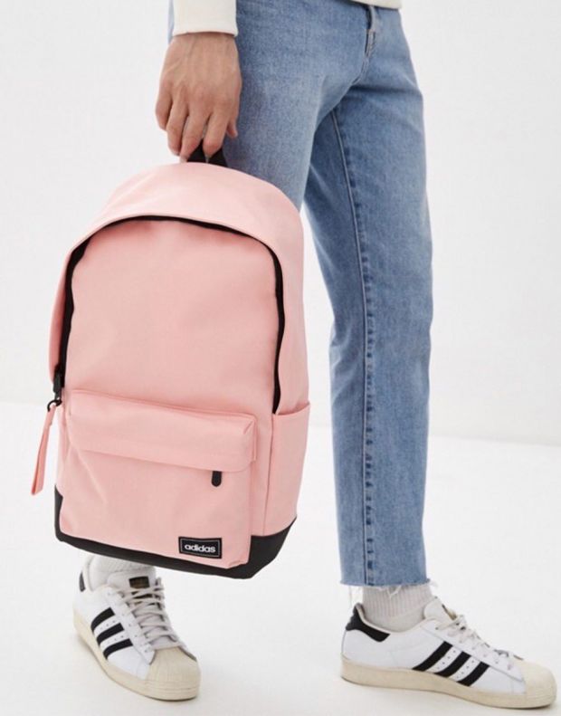 ADIDAS Classic Linear Logo Backpack Pink - FM6776 - 8