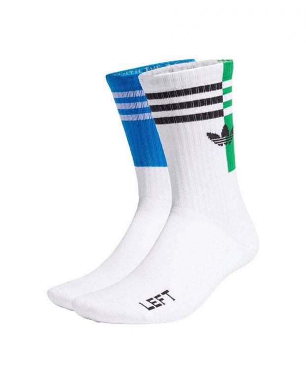 ADIDAS Colorblock Crew Socks 2 pairs White - H34783 - 1