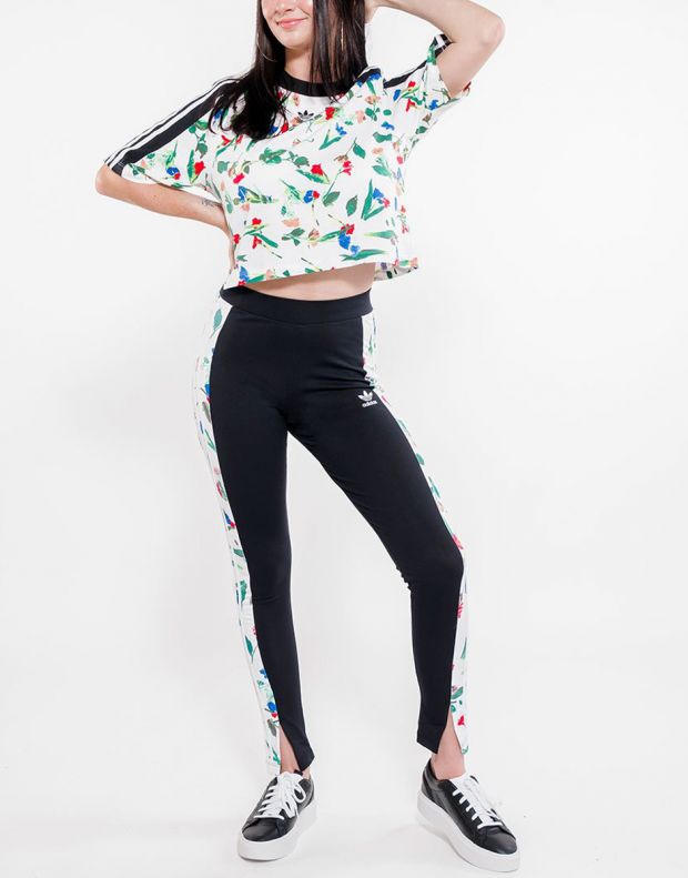 ADIDAS Cropped Allover Print Tee MultiColor - ED4742 - 7