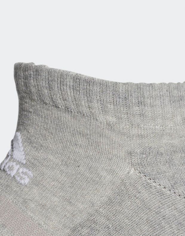 ADIDAS Cushioned Low-cut Socks Grey - DZ9387 - 3