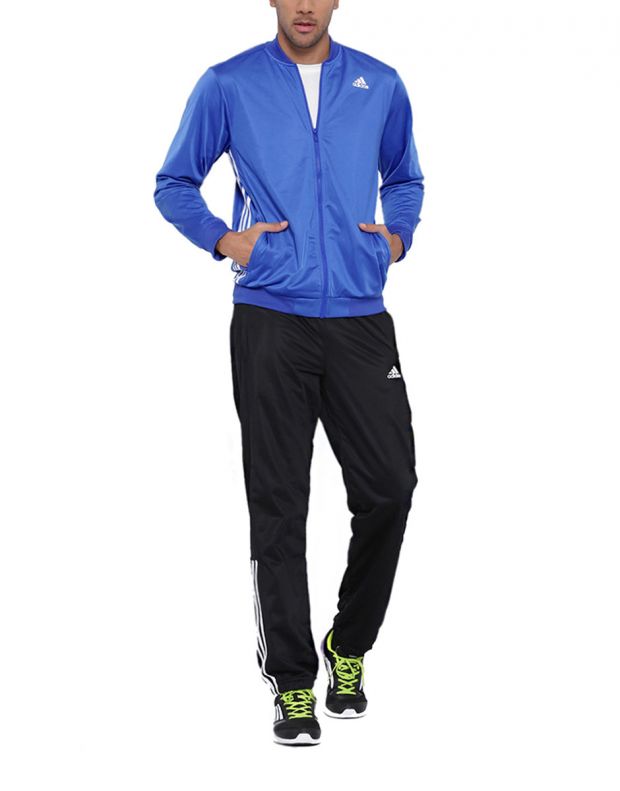 ADIDAS Essentials Black And Blue Tracksuit - AY3013 - 1