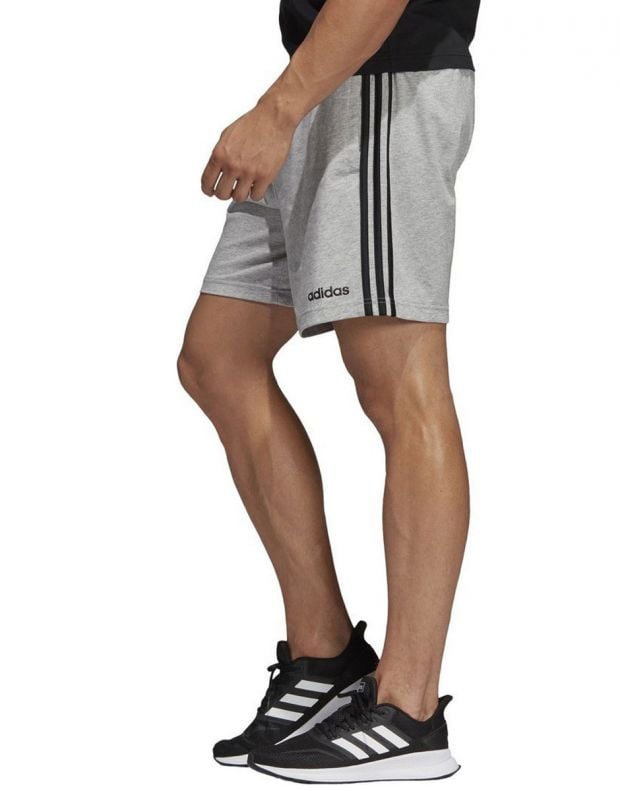 ADIDAS Essentials 3 Striped Training Shorts Grey - DU0493 - 3