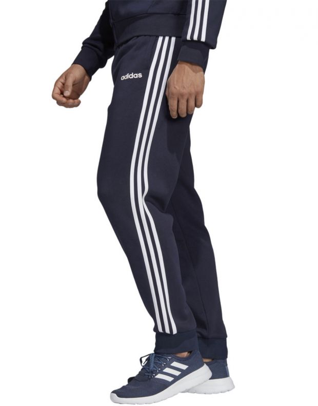 ADIDAS Essentials 3 Stripes Tapered Cuffed Pants Navy - DU0497 - 3