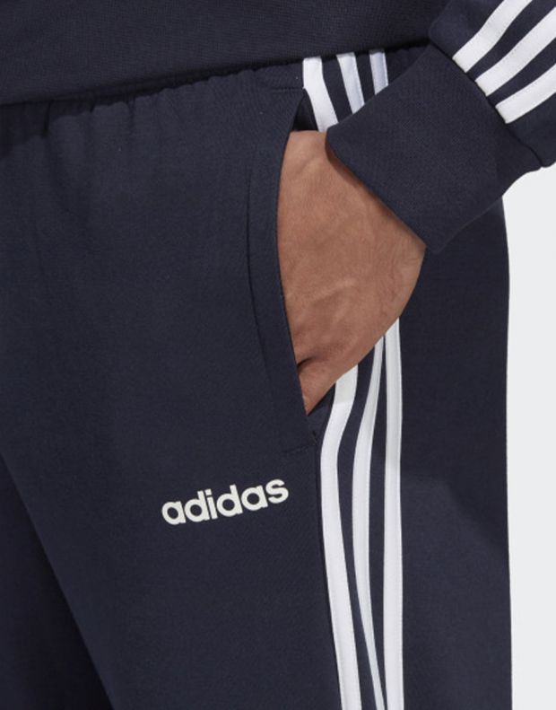 ADIDAS Essentials 3 Stripes Tapered Cuffed Pants Navy - DU0497 - 5