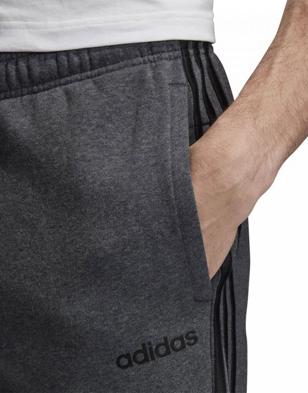ADIDAS Essentials 3 Stripes Tapered Pants Grey - FI0822 - 7