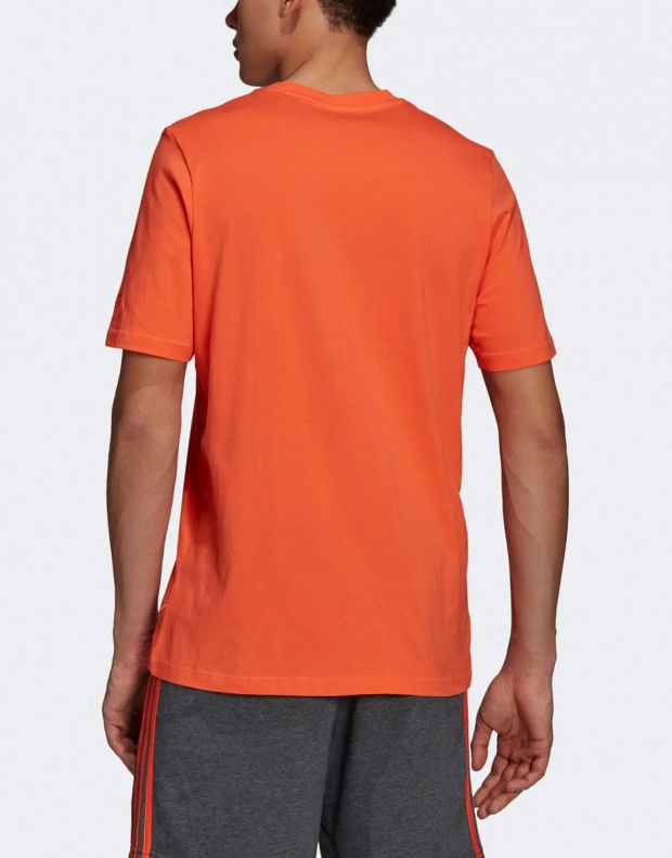 ADIDAS Essentials Embroidered Linear Logo Tee Orange - GL0063 - 2