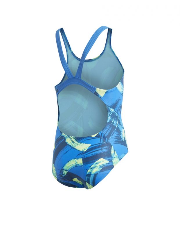 ADIDAS Girls Beachwear Parley Swim Suit Blue - DQ3378 - 2