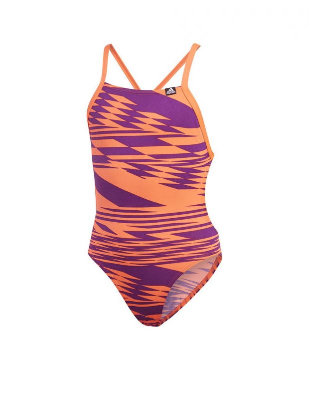 ADIDAS Girls Pro Swimsuit Orange - FL8681 - 1