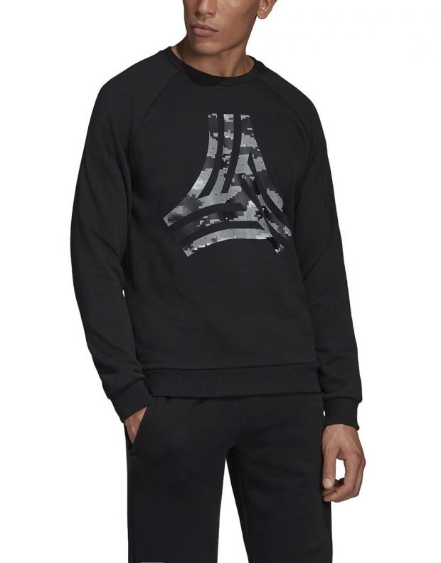 ADIDAS Heavy Graphic Crew Sweatshirt Black - DZ4660 - 1