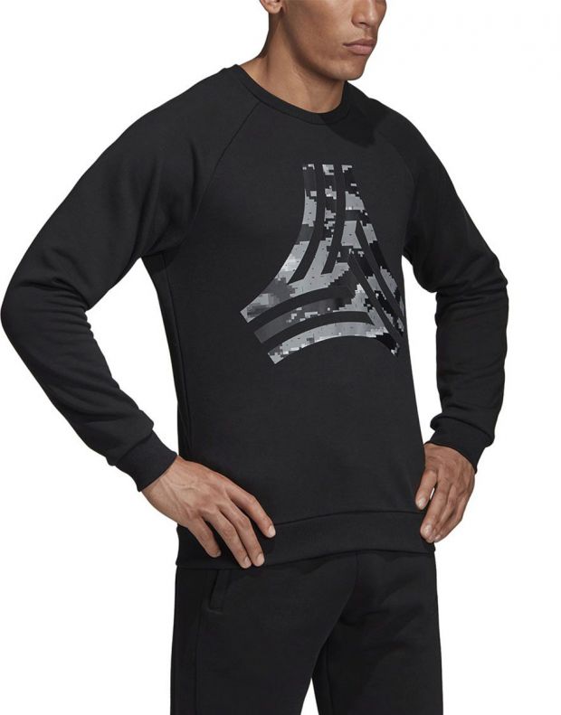 ADIDAS Heavy Graphic Crew Sweatshirt Black - DZ4660 - 3