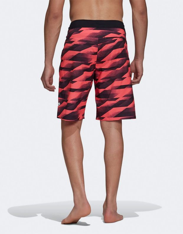 ADIDAS Knee Length Graphic Board Shorts Pink - FS4024 - 2