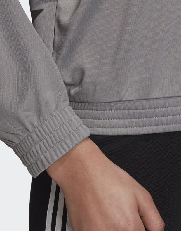 ADIDAS Large Logo Track Jacket Charcoal Solid Grey/True Pink - FS7227 - 6