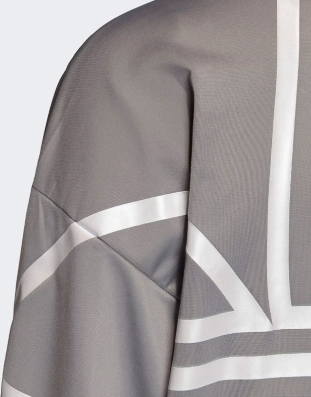 ADIDAS Large Logo Track Jacket Charcoal Solid Grey/White - FS7219 - 5