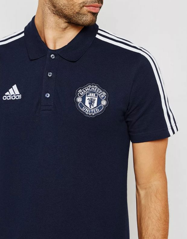 ADIDAS Manchester United 3-Stripes Polo Shirt - CW7664 - 3