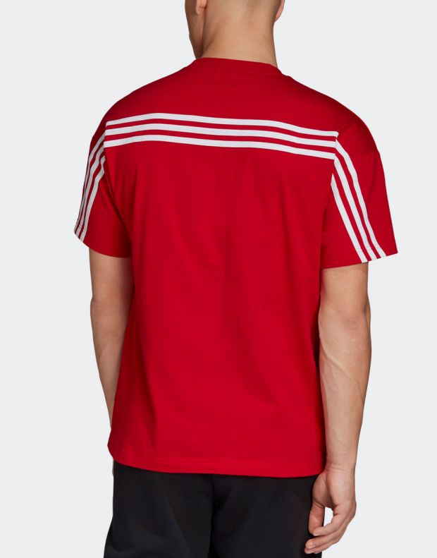 ADIDAS Must Haves 3-Stripes T-Shirt Red - GC9058 - 2