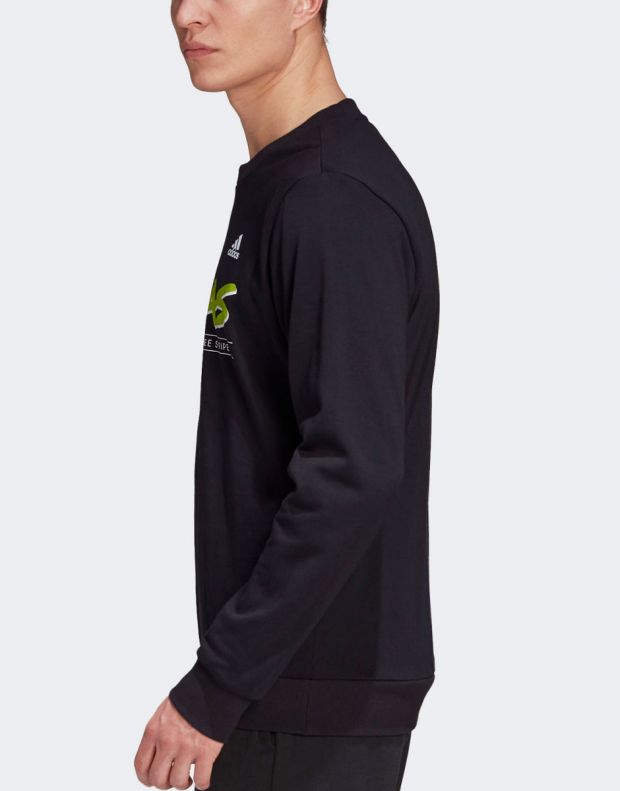 ADIDAS Must Haves Graphic Crew Sweatshirt Black - GK3672 - 3