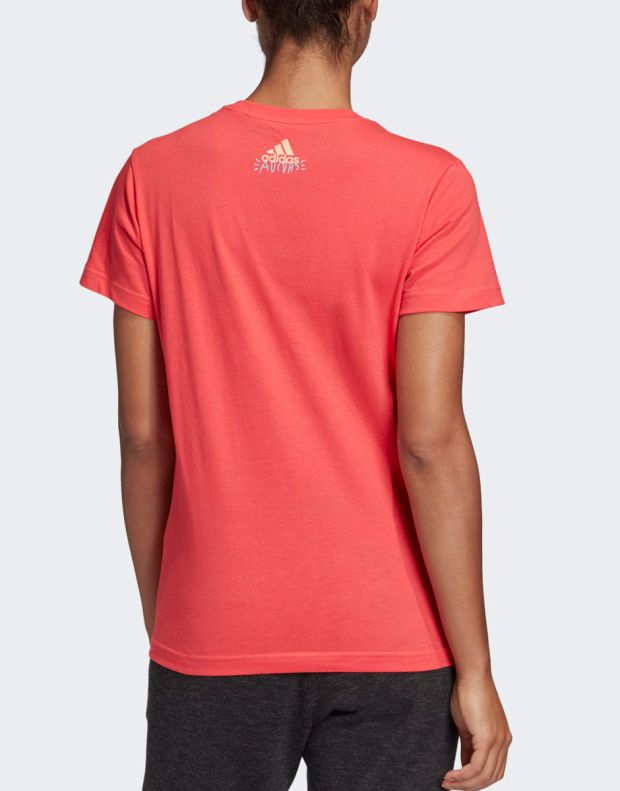 ADIDAS  Must Haves Graphic Linillu Tee Core Pink - FQ2032 - 2