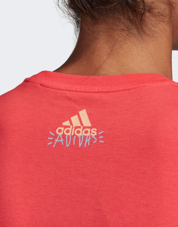 ADIDAS  Must Haves Graphic Linillu Tee Core Pink - FQ2032 - 5