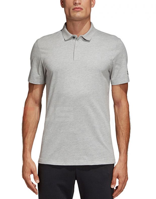 ADIDAS Must Haves Plain Polo Shirt Grey - DT9898 - 1