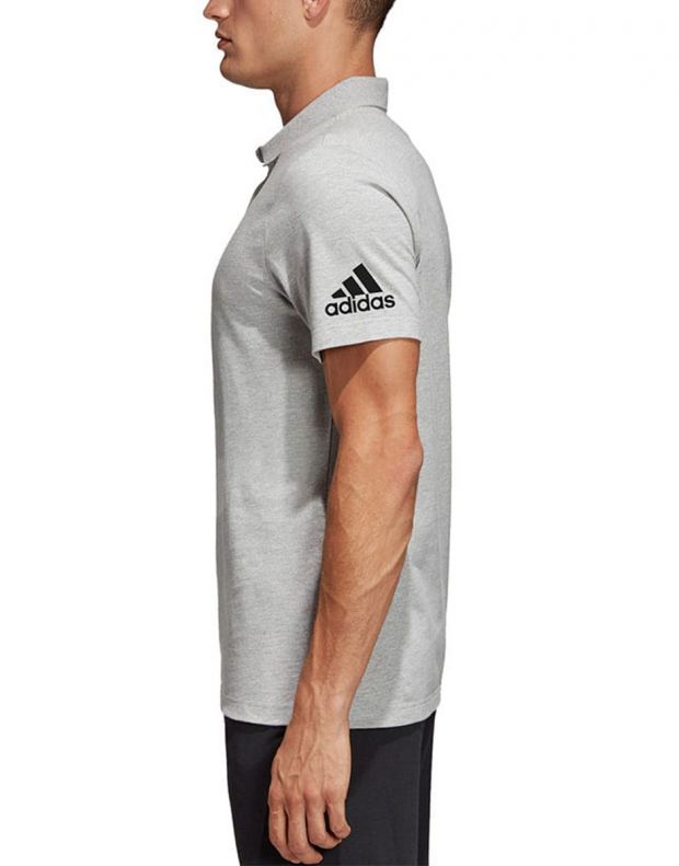 ADIDAS Must Haves Plain Polo Shirt Grey - DT9898 - 3