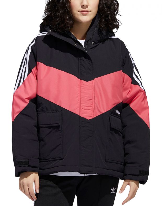 ADIDAS Originals Iconic Winter Jacket Black/Pink - FQ2414 - 1
