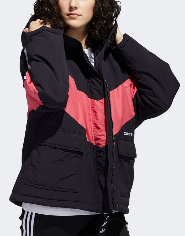 ADIDAS Originals Iconic Winter Jacket Black/Pink - FQ2414 - 4