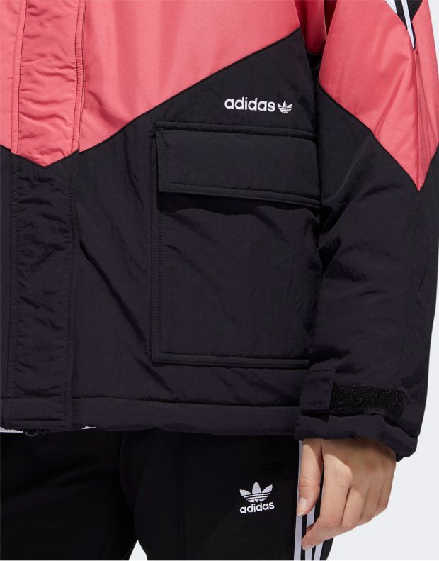 ADIDAS Originals Iconic Winter Jacket Black/Pink - FQ2414 - 5