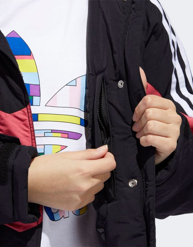 ADIDAS Originals Iconic Winter Jacket Black/Pink - FQ2414 - 6