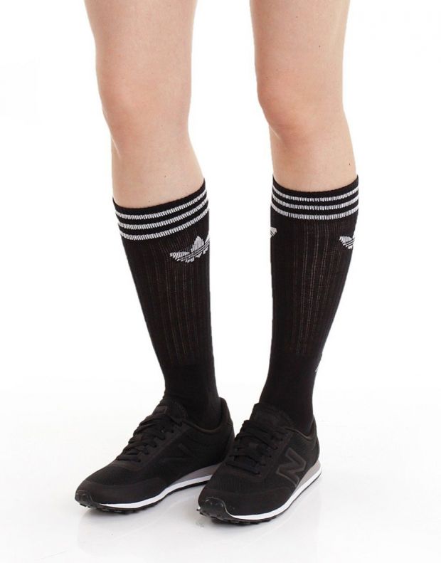 ADIDAS Originals Solid Crew Socks 3 Pairs Black - S21490 - 6