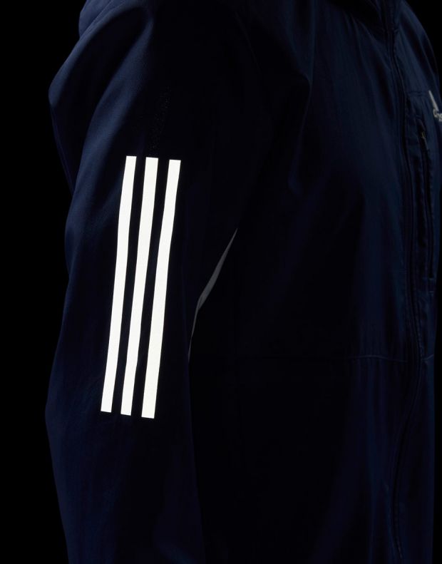 ADIDAS Own the Run Hooded Wind Jacket Ind/White - ED9291 - 5